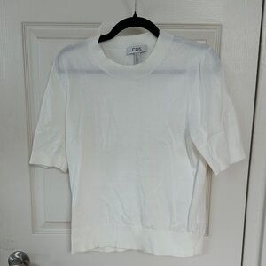 COS Ivory Knit Top